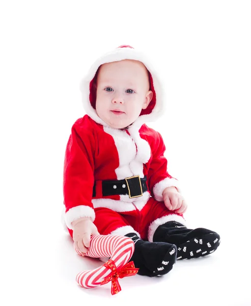 Santa jongen — Stockfoto