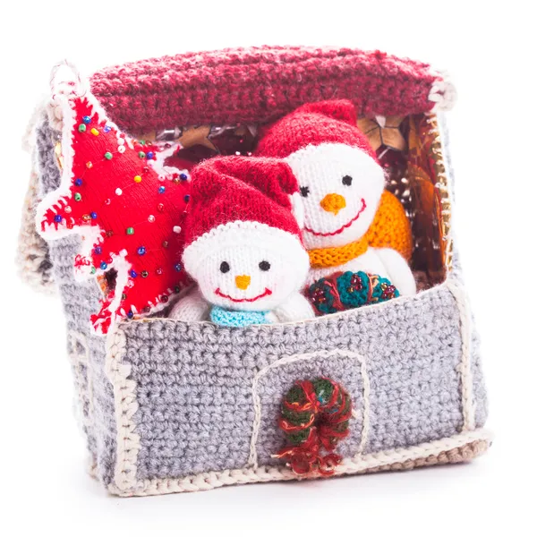 Knitted christmas — Stock Photo, Image