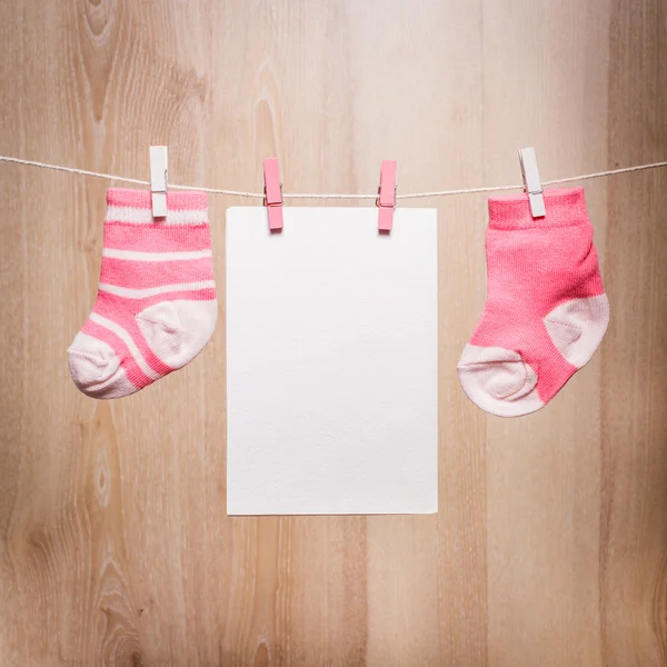 Baby girl socks — Stock Photo, Image