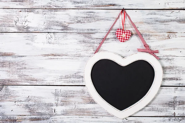 Kalp şekli yazı tahtası — Stok fotoğraf