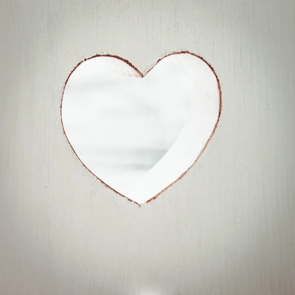 Cuore di legno — Foto Stock