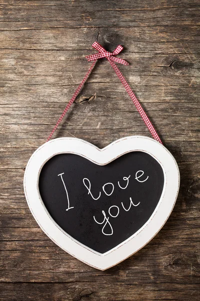 The heart shape chalkboard — Stock Photo, Image