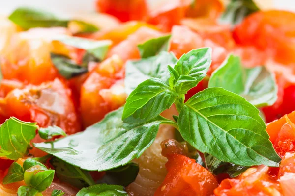 Těstoviny s rajčaty — Stock fotografie