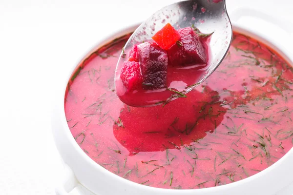 Beetroot soup — Stock Photo, Image