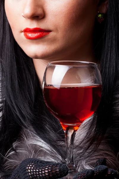 Bicchiere di vino rosso — Foto Stock