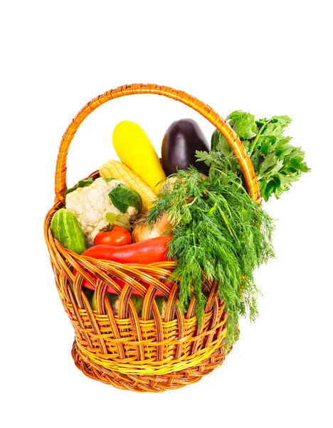 Корзина с овощами — стоковое фото