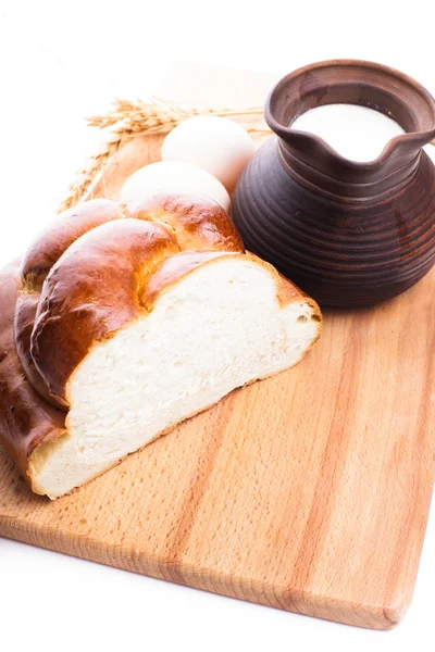 Čerstvé loaf challah — Stock fotografie