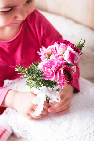 Rose smell — Stock Photo, Image