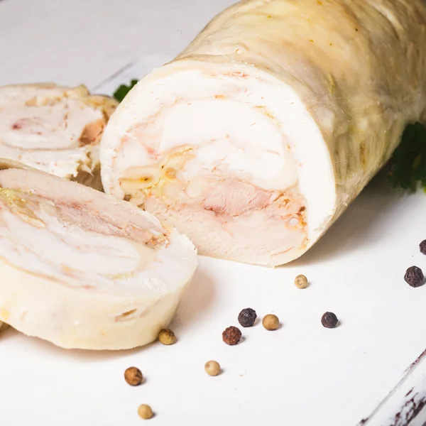 Roll kurczaka pieczone — Zdjęcie stockowe