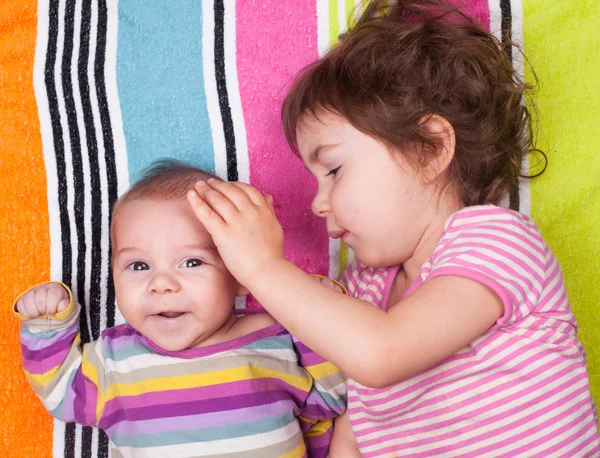 Sister and brother — Stock Photo, Image