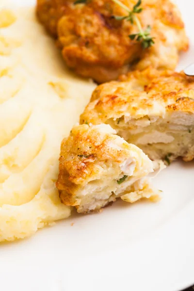 Chuletas con patata —  Fotos de Stock