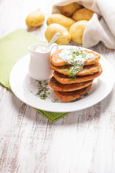 Panquecas de batata — Fotografia de Stock