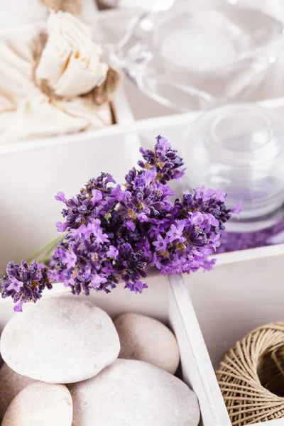 Wellness mit Lavendel — Stockfoto