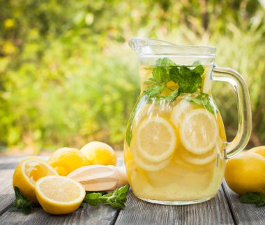 Lemonade in the jug clipart