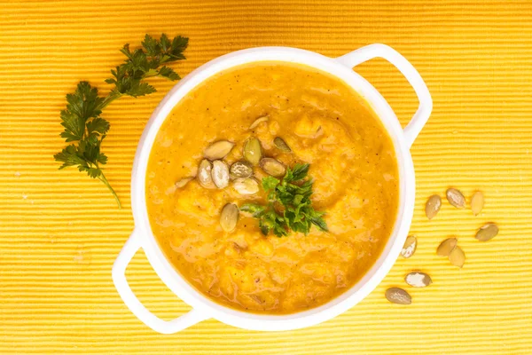 Kürbissuppe — Stockfoto