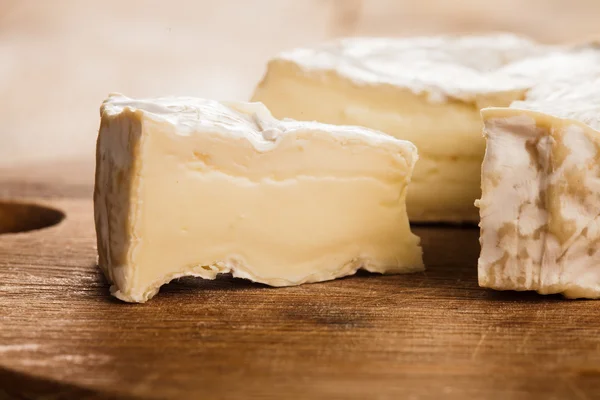 Camembert slice closeup — Stock Photo, Image