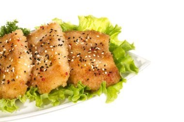 limon ile kavrulmuş balık