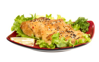 limon ile kavrulmuş balık