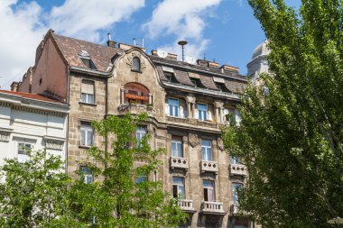 tipik binalar 19. yüzyıl budape buda castle bölgesinde