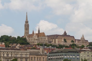 tipik binalar 19. yüzyıl budape buda castle bölgesinde