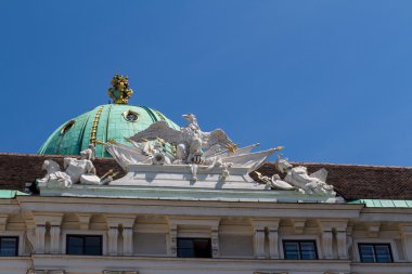 Hofburg Sarayı ve anıt. Vienna.Austria.