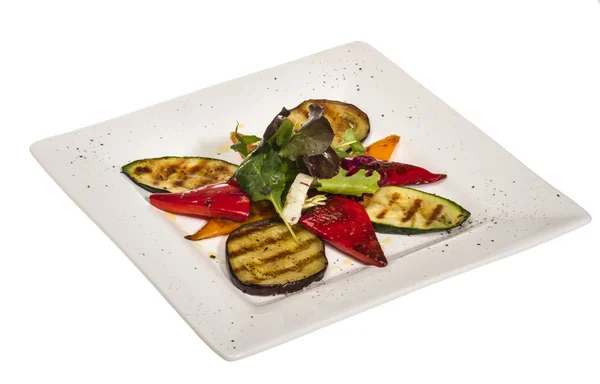 Gegrilltes Gemüse (Zucchini, Auberginen, Paprika),) — Stockfoto