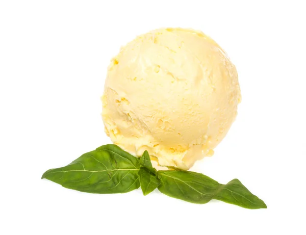 Cucharada de helado de limón —  Fotos de Stock