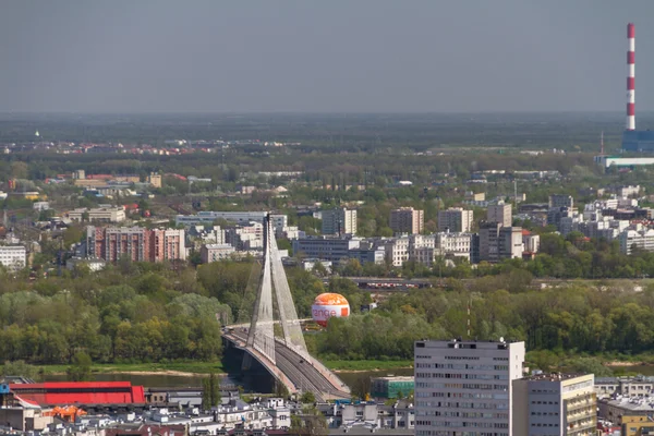 Varşova skyline Varşova Kuleli — Stok fotoğraf