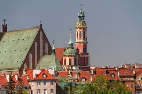 Varsovia, Polonia. Ciudad Vieja - famoso Castillo Real. UNESCO mundo su — Foto de Stock