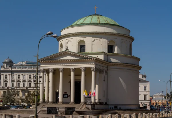 在华沙的圣亚历山大教堂 — 图库照片
