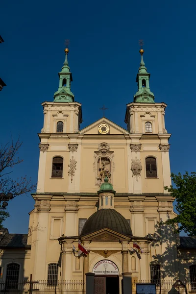 Starý kostel sts. Florian v Krakově. Polsko — Stock fotografie