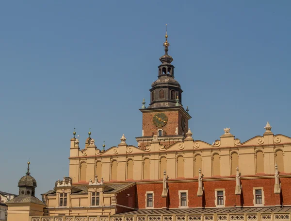 Sukiennice edifício em Cracóvia, Polonia — Fotografia de Stock