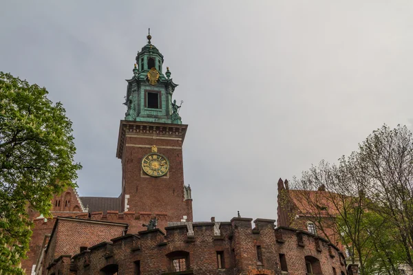 Castelo real em Wawel, Cracóvia — Fotografia de Stock