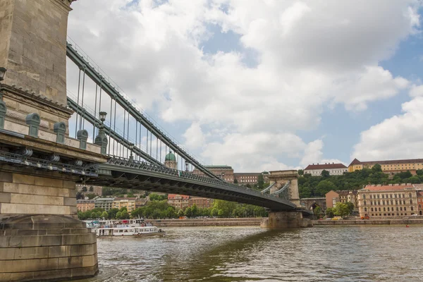 Zincir köprü Budapeşte, Macaristan — Stok fotoğraf