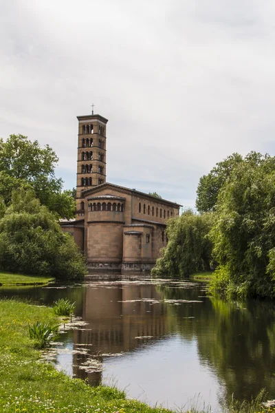 Bir kilise potsdam Almanya tarihinde unesco Dünya Miras Listesi — Stok fotoğraf