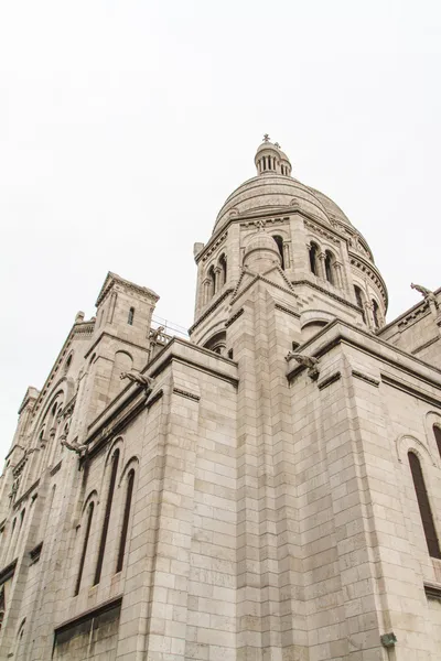 Vnější architektura sacre coeur, montmartre, Paříž, fra — Stock fotografie