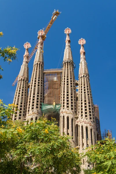 BARCELONA, SPAGNA - 25 GIUGNO: Sagrada Familia il 25 GIUGNO 2012: La — Foto Stock