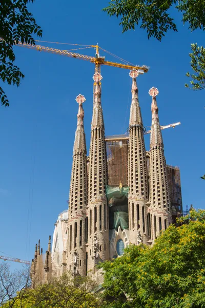 BARCELONA, ESPAÑA - 25 DE JUNIO: Sagrada Familia 25 DE JUNIO DE 2012: La — Foto de Stock