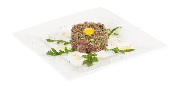 タルタル ステーキと卵 — ストック写真