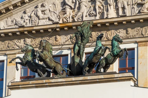 Varsovie, Pologne - Opéra national et Théâtre national construits — Photo