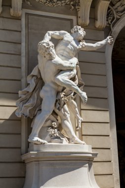 Hofburg Sarayı ve anıt. Vienna.Austria.