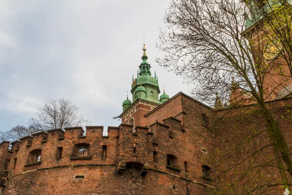 Castelo real em Wawel, Cracóvia — Fotografia de Stock