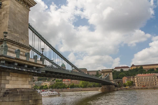 Zincir köprü Budapeşte, Macaristan — Stok fotoğraf