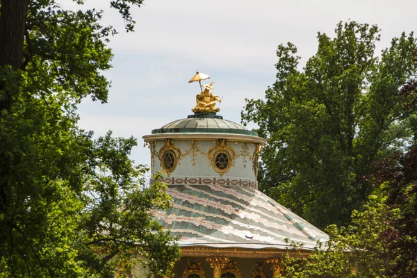 Chiński dom w ogrodach sans souci, berlin — Zdjęcie stockowe