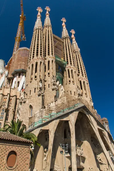 BARCELONA, ESPANHA-JUNHO 25: Sagrada Família em JUNHO 25, 2012: La — Fotografia de Stock