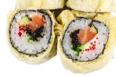 Japon mutfağı-Tempura Maki Sushi (Deep Fried sa ve yapılan rulo