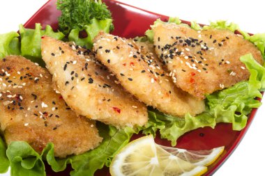 limon ile kavrulmuş balık