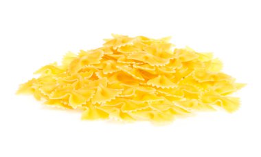 farfalle makarna, izole