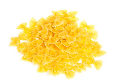 farfalle makarna, izole