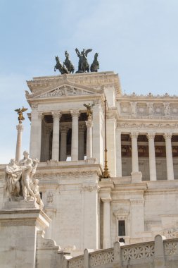 Binicilik anıt victor emmanuel II Vittoriano'ya gün yakın
